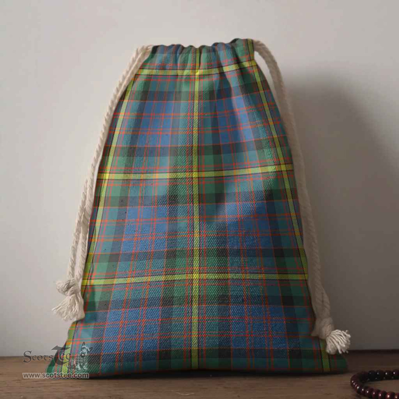 ScotsTee Shop Scottish MacSporran Ancient Clan Tartan Drawstring Bag Tartan Gift Bag