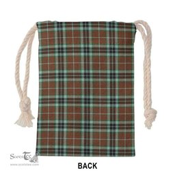 ScotsTee Shop Scottish Thomson Hunting Modern Clan Tartan Drawstring Bag Tartan Gift Bag