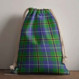 ScotsTee Shop Scottish Turnbull Hunting Clan Tartan Drawstring Bag Tartan Gift Bag