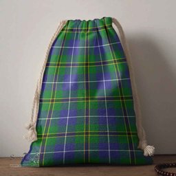 ScotsTee Shop Scottish Turnbull Hunting Clan Tartan Drawstring Bag Tartan Gift Bag