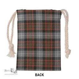 ScotsTee Shop Scottish MacRae Hunting Weathered Clan Tartan Drawstring Bag Tartan Gift Bag