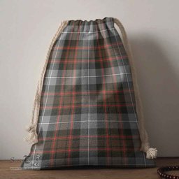 ScotsTee Shop Scottish MacRae Hunting Weathered Clan Tartan Drawstring Bag Tartan Gift Bag