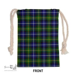 ScotsTee Shop Scottish MacNeill of Barra Modern Clan Tartan Drawstring Bag Tartan Gift Bag