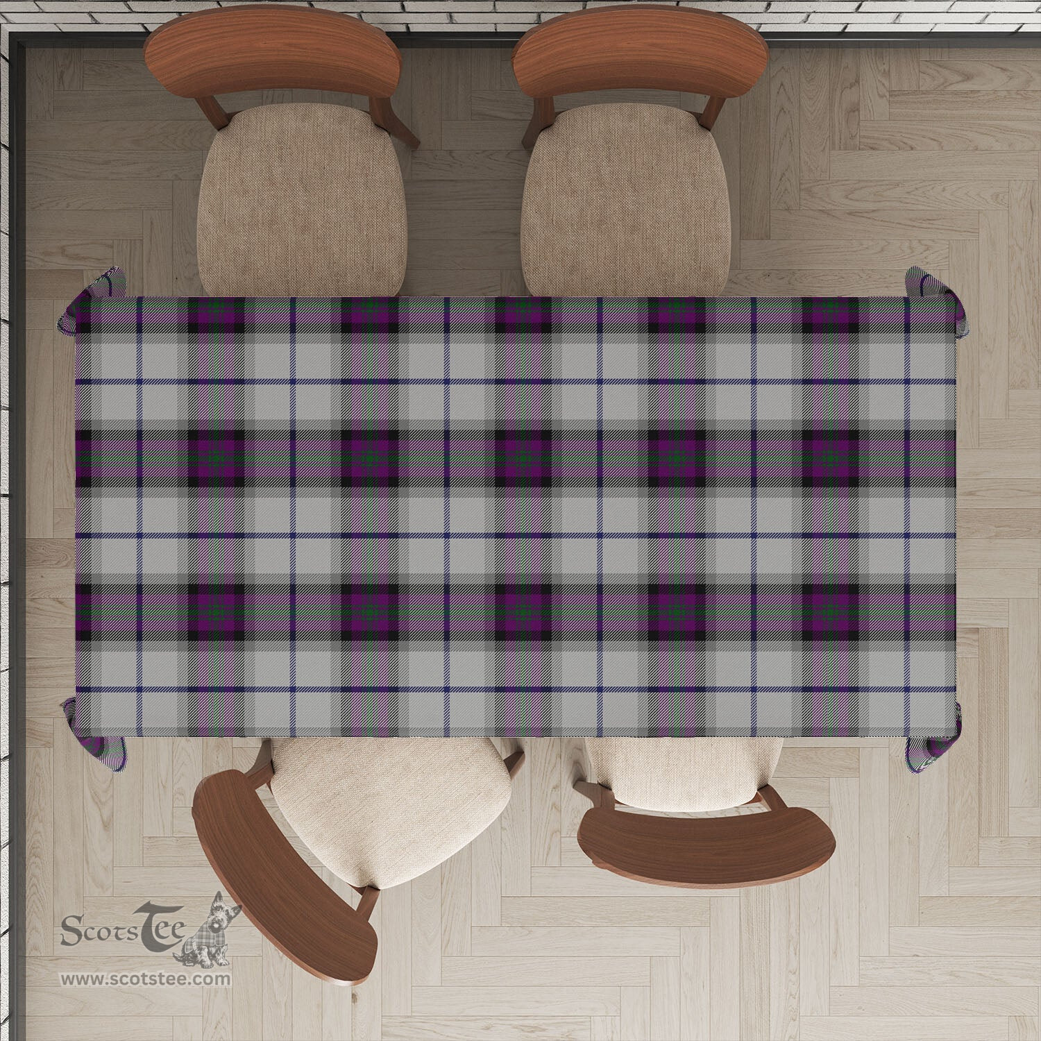 ScotsTee Shop Scottish Alexander of Menstry Dress Clan Plaid Tatan Tablecloth