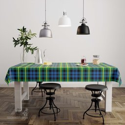 ScotsTee Shop Scottish Campbell of Breadalbane Ancient Clan Plaid Tatan Tablecloth