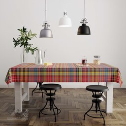 ScotsTee Shop Scottish Drummond of Strathallan Modern Clan Plaid Tatan Tablecloth