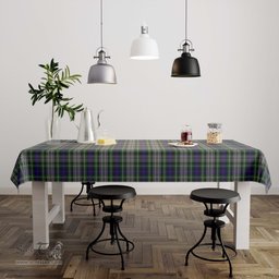 ScotsTee Shop Scottish Davidson of Tulloch Dress Clan Plaid Tatan Tablecloth