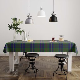 ScotsTee Shop Scottish Cameron of Lochiel Hunting Clan Plaid Tatan Tablecloth