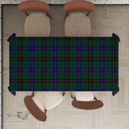 ScotsTee Shop Scottish Davidson Modern Clan Plaid Tatan Tablecloth