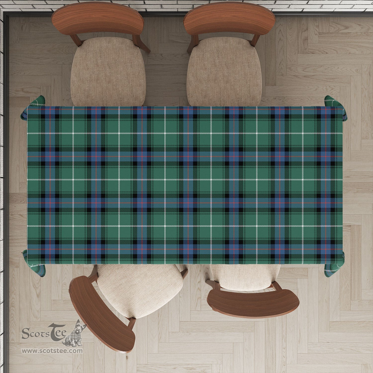 ScotsTee Shop Scottish MacDonald of the Isles Hunting Ancient Clan Plaid Tatan Tablecloth