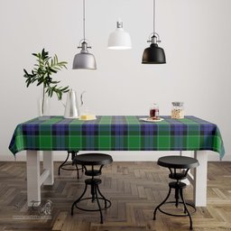 ScotsTee Shop Scottish Graham of Menteith Modern Clan Plaid Tatan Tablecloth