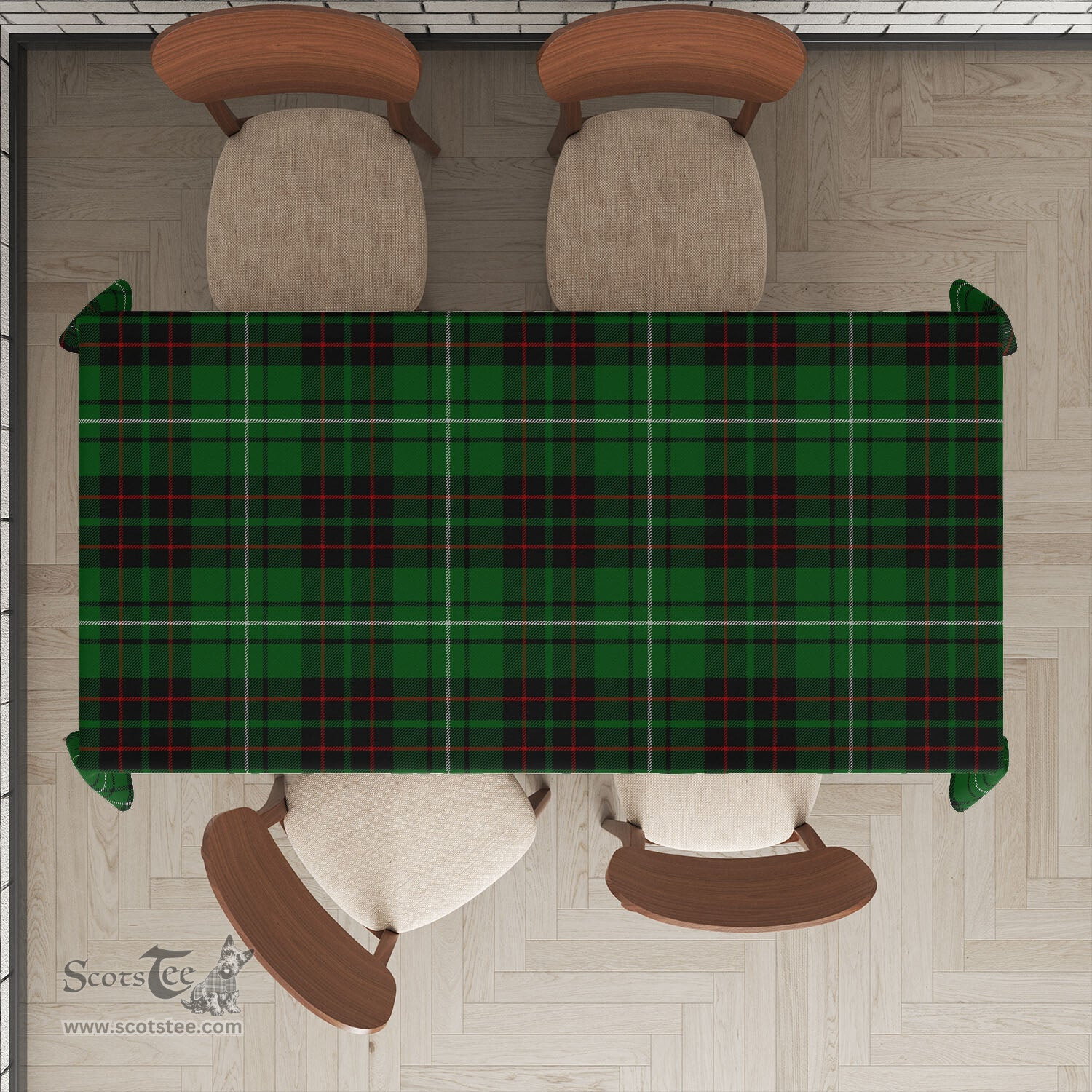 ScotsTee Shop Scottish MacAulay of Lewis Clan Plaid Tatan Tablecloth