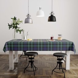 ScotsTee Shop Scottish Graham of Montrose Modern Clan Plaid Tatan Tablecloth