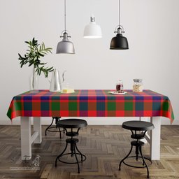 ScotsTee Shop Scottish Gow of Skeoch Clan Plaid Tatan Tablecloth