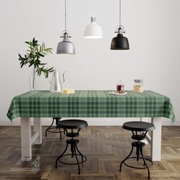 ScotsTee Shop Scottish MacDonald Lord of the Isles Hunting Clan Plaid Tatan Tablecloth