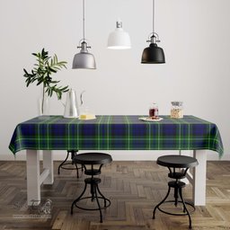 ScotsTee Shop Scottish MacNeil of Colonsay Modern Clan Plaid Tatan Tablecloth