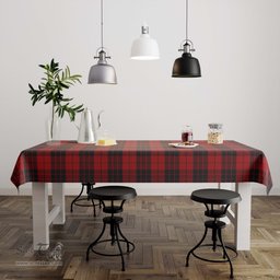 ScotsTee Shop Scottish MacLeod of Raasay Highland Clan Plaid Tatan Tablecloth