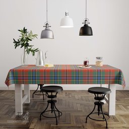 ScotsTee Shop Scottish MacLean of Duart Ancient Clan Plaid Tatan Tablecloth