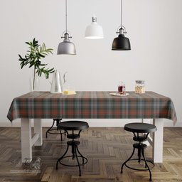 ScotsTee Shop Scottish Murray of Atholl Weathered Clan Plaid Tatan Tablecloth