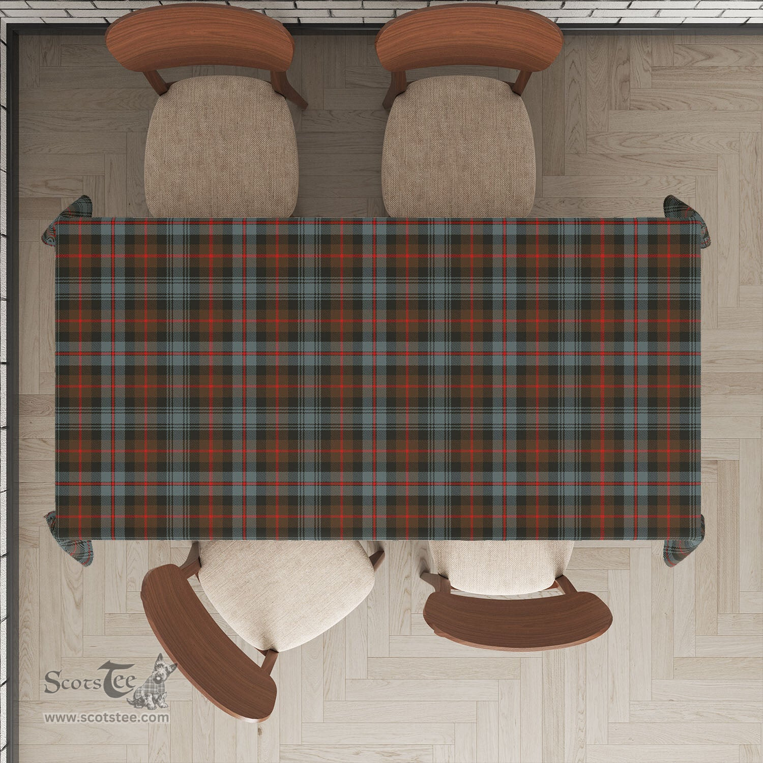 ScotsTee Shop Scottish Murray of Atholl Weathered Clan Plaid Tatan Tablecloth