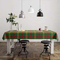ScotsTee Shop Scottish MacMillan Society of Glasgow Clan Plaid Tatan Tablecloth