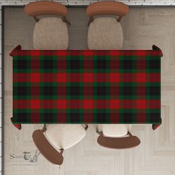 ScotsTee Shop Scottish Skene of Cromar Black Clan Plaid Tatan Tablecloth