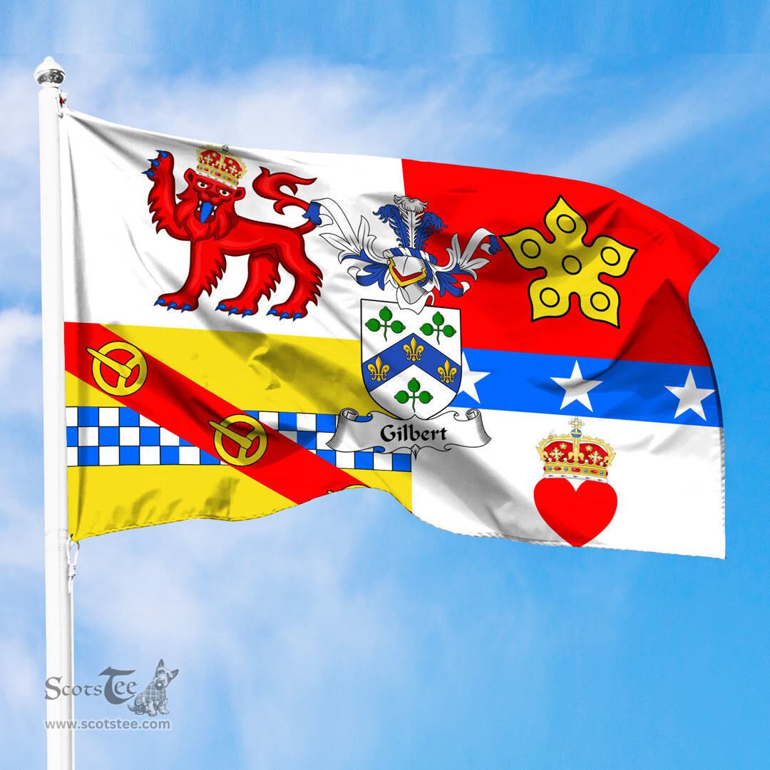 ScotsTee Shop Scottish Gilbert Coat of Arms in Flag of Angus Scotland