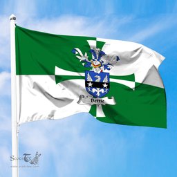 ScotsTee Shop Scottish Bettie Coat of Arms in Flag of Kirkcudbrightshire Scotland Stewartry of Kirkcudbright Flag