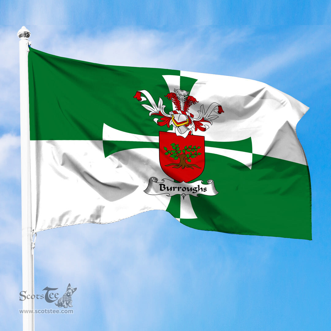 ScotsTee Shop Scottish Burroughs Coat of Arms in Flag of Kirkcudbrightshire Scotland Stewartry of Kirkcudbright Flag
