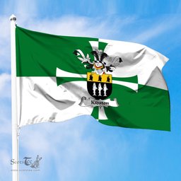 ScotsTee Shop Scottish Kidston Coat of Arms in Flag of Kirkcudbrightshire Scotland Stewartry of Kirkcudbright Flag