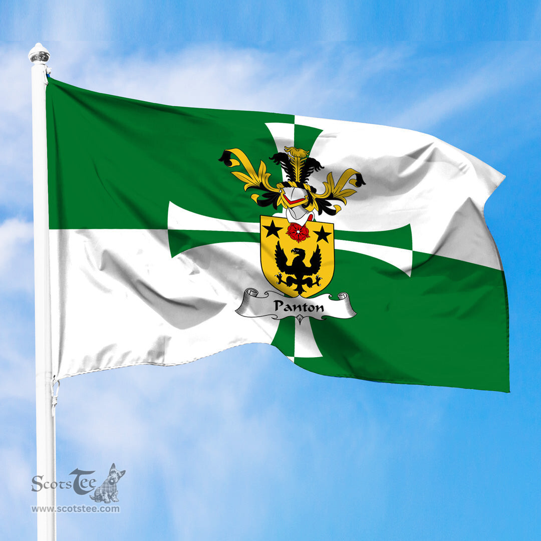 ScotsTee Shop Scottish Panton Coat of Arms in Flag of Kirkcudbrightshire Scotland Stewartry of Kirkcudbright Flag