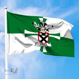 ScotsTee Shop Scottish Patrick Coat of Arms in Flag of Kirkcudbrightshire Scotland Stewartry of Kirkcudbright Flag