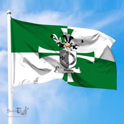 ScotsTee Shop Scottish Nairn Coat of Arms in Flag of Kirkcudbrightshire Scotland Stewartry of Kirkcudbright Flag