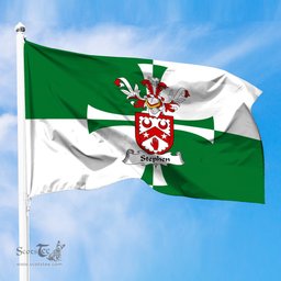 ScotsTee Shop Scottish Stephen Coat of Arms in Flag of Kirkcudbrightshire Scotland Stewartry of Kirkcudbright Flag