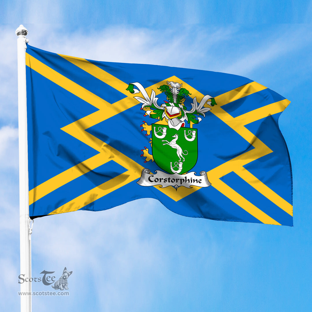 ScotsTee Shop Scottish Corstorphine Coat of Arms in Flag of East Lothian Scotland