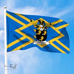 ScotsTee Shop Scottish Forman Coat of Arms in Flag of East Lothian Scotland