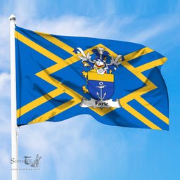 ScotsTee Shop Scottish Farie Coat of Arms in Flag of East Lothian Scotland
