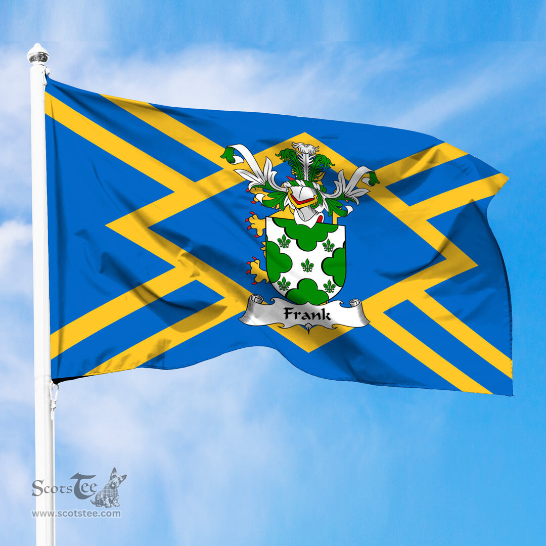 ScotsTee Shop Scottish Frank Coat of Arms in Flag of East Lothian Scotland