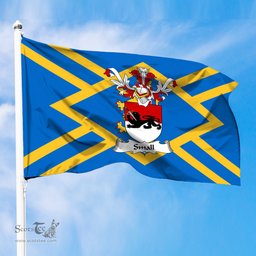 ScotsTee Shop Scottish Small Coat of Arms in Flag of East Lothian Scotland