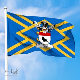 ScotsTee Shop Scottish Paul Coat of Arms in Flag of East Lothian Scotland
