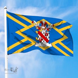 ScotsTee Shop Scottish Law _Burntoun_ Fife Coat of Arms in Flag of East Lothian Scotland
