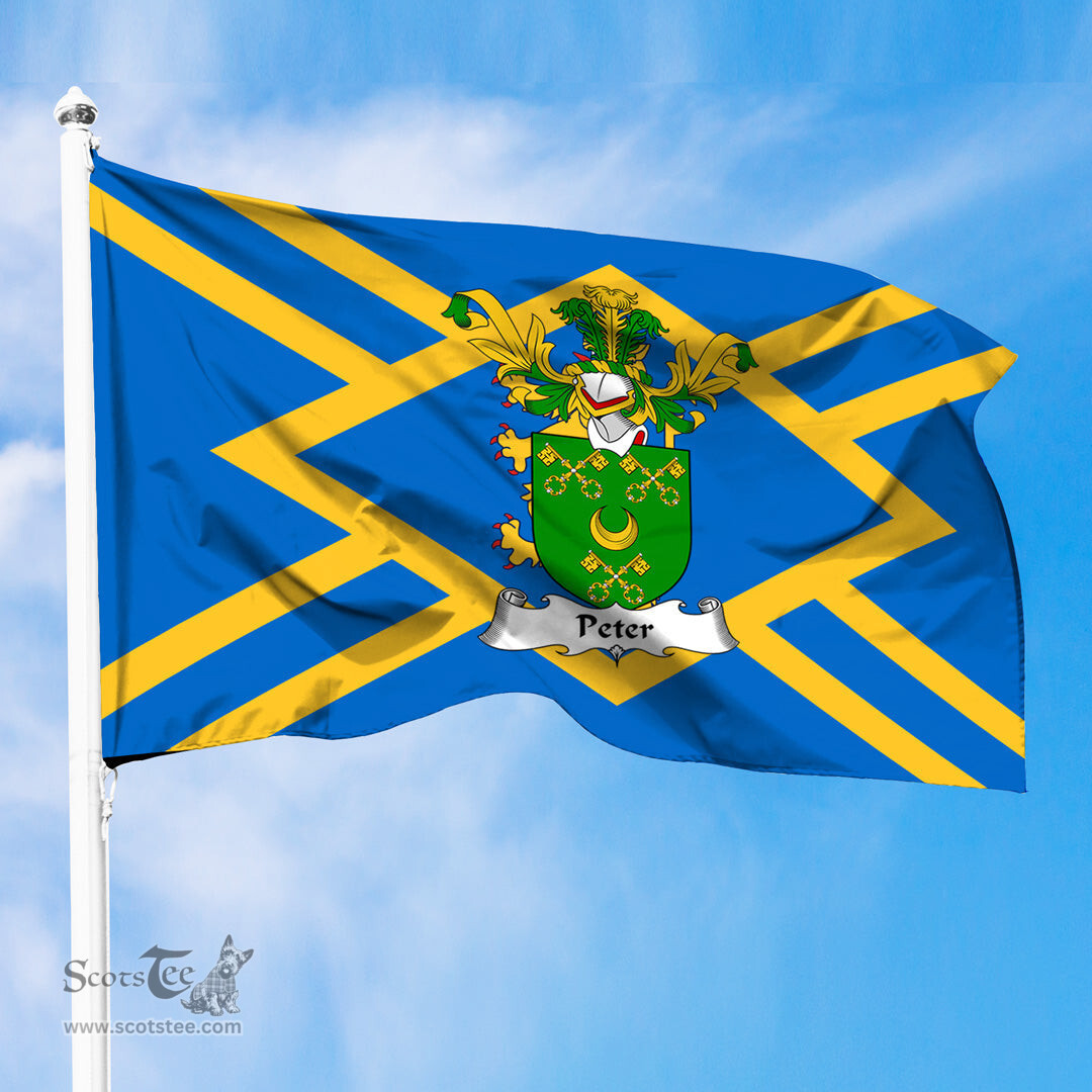 ScotsTee Shop Scottish Peter Coat of Arms in Flag of East Lothian Scotland