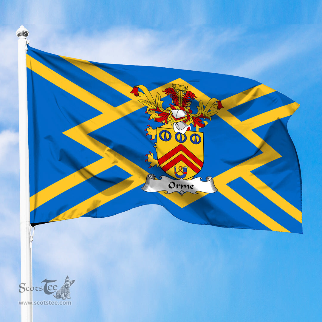 ScotsTee Shop Scottish Orme Coat of Arms in Flag of East Lothian Scotland