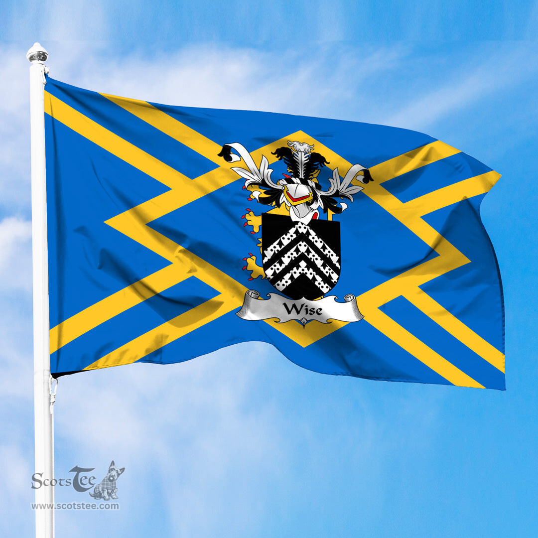 ScotsTee Shop Scottish Wise Coat of Arms in Flag of East Lothian Scotland