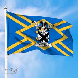 ScotsTee Shop Scottish Wintoun Coat of Arms in Flag of East Lothian Scotland