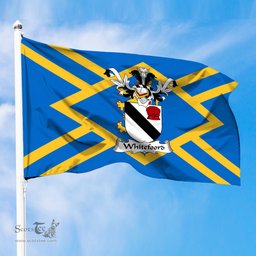 ScotsTee Shop Scottish Whitefoord Coat of Arms in Flag of East Lothian Scotland