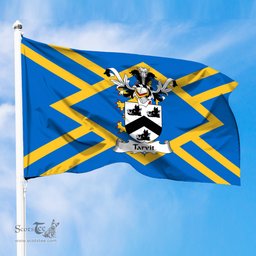 ScotsTee Shop Scottish Tarvit Coat of Arms in Flag of East Lothian Scotland