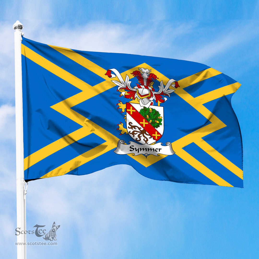 ScotsTee Shop Scottish Symmer Coat of Arms in Flag of East Lothian Scotland