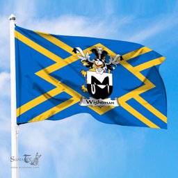 ScotsTee Shop Scottish Wightman Coat of Arms in Flag of East Lothian Scotland