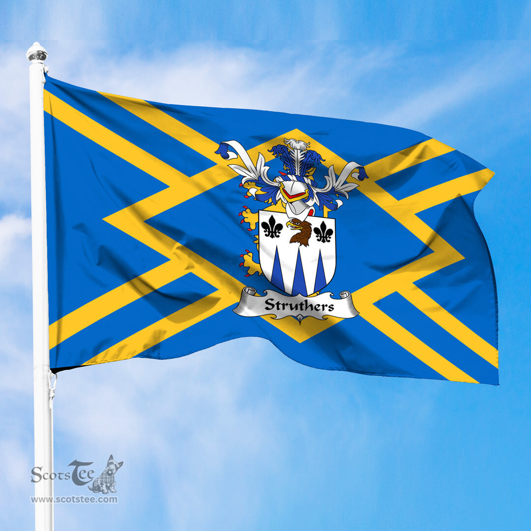 ScotsTee Shop Scottish Struthers Coat of Arms in Flag of East Lothian Scotland